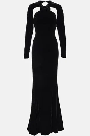 Alessandra Rich Cutout velvet gown