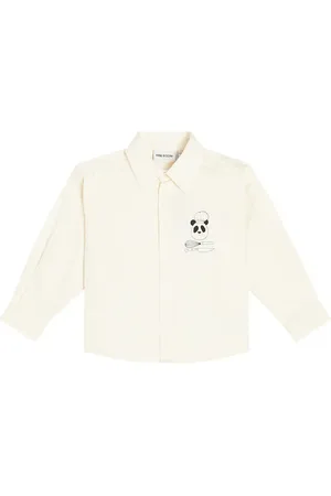 Mini Rodini Chef Panda cotton shirt