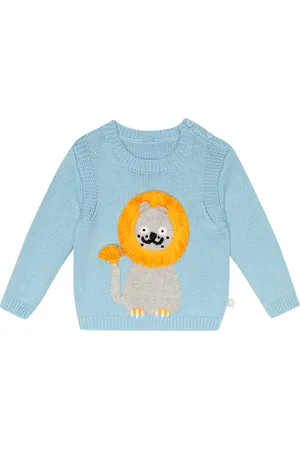 Stella McCartney Lion knit cotton-blend sweater
