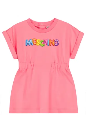 Moschino Baby printed cotton-blend jersey dress