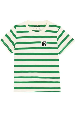Mini Rodini Panther striped cotton jersey T-shirt