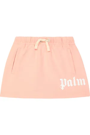 Palm Angels Logo cotton jersey skirt