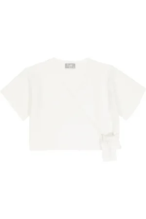 Il gufo Cotton wrap top