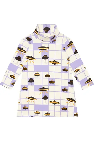 Mini Rodini Printed cotton-blend dress