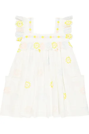 Stella McCartney Floral embroidered tulle dress