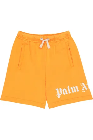 Palm Angels Logo cotton jersey shorts