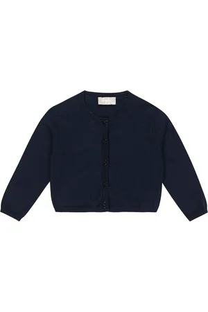 Il gufo Baby cotton cardigan