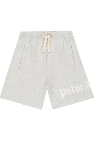 Palm Angels Logo cotton jersey shorts