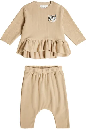 Il gufo Baby top and leggings set
