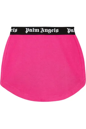 Palm Angels Logo cotton jersey skirt