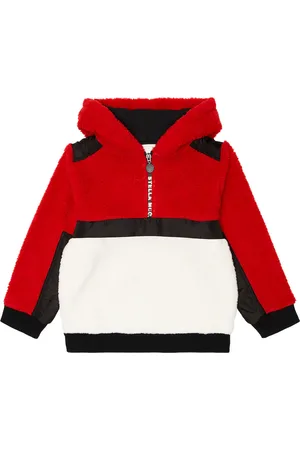 Stella McCartney Colorblocked fleece hoodie