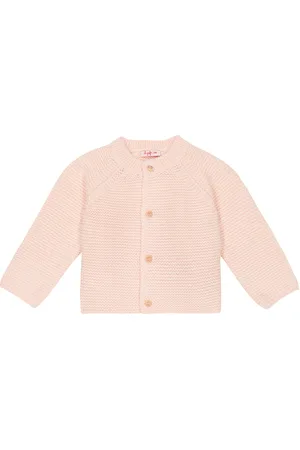 Il gufo Baby cotton cardigan