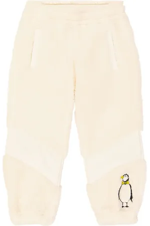 Mini Rodini Embroidered fleece pants