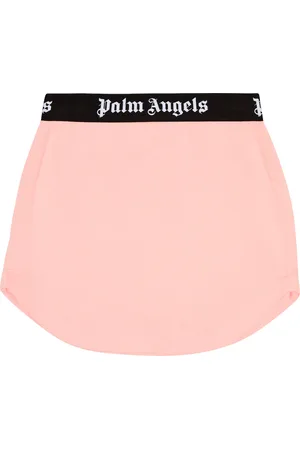 Palm Angels Logo cotton jersey skirt