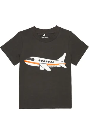 Mini Rodini Airplane cotton-blend T-shirt