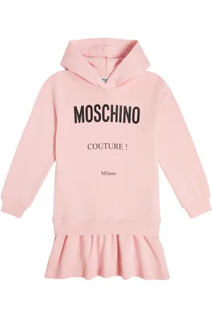 Moschino Logo cotton jersey sweatshirt dress