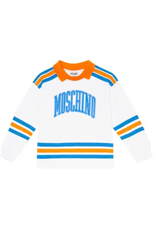 Moschino Logo striped cotton sweatshirt