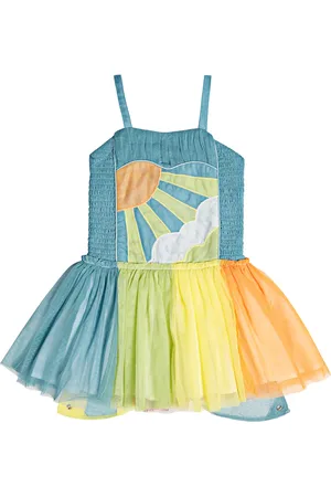 Stella McCartney Cotton and tulle dress