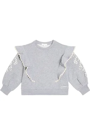 Chloé ChloÃ© Kids Embroidered cotton jersey sweatshirt