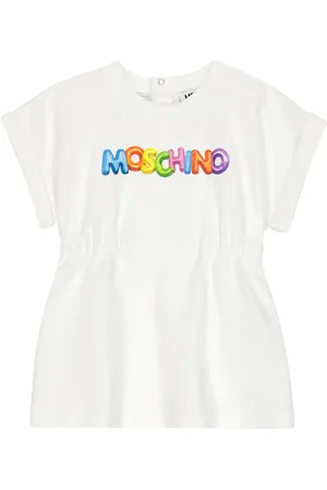 Moschino Baby printed cotton-blend jersey dress