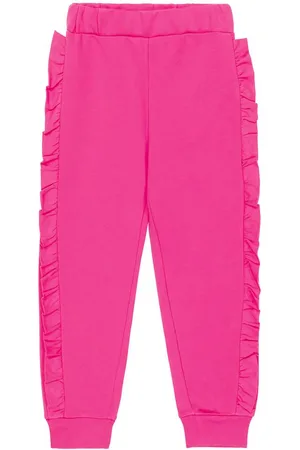 Balmain Ruffle-trimmed jersey sweatpants