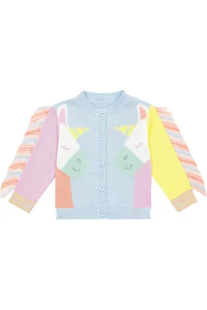 Stella McCartney Baby ruffle-trimmed cotton cardigan