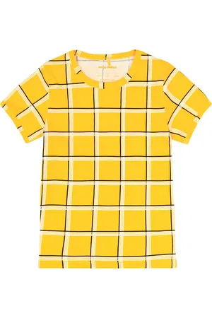 Mini Rodini Checked cotton T-shirt