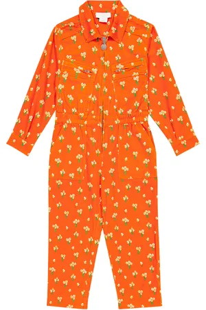 Stella McCartney Floral cotton corduroy jumpsuit