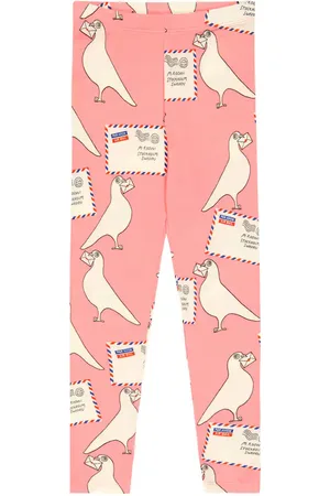 Mini Rodini Printed cotton leggings