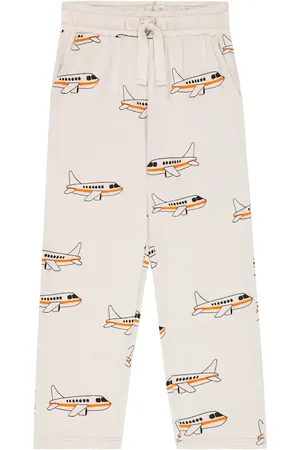 Mini Rodini Airplane cotton jersey sweatpants