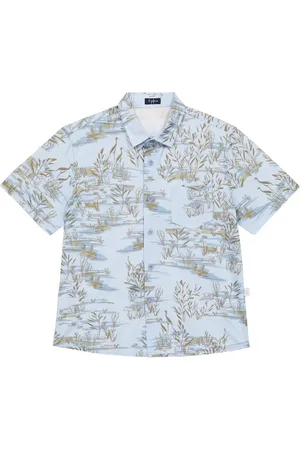 Il gufo Printed cotton shirt
