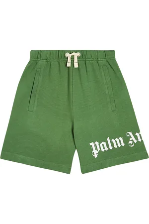 Palm Angels Logo cotton jersey shorts