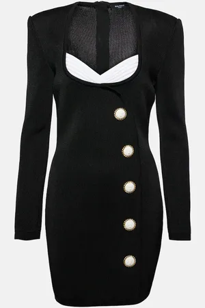 Balmain Embellished crÃªpe minidress