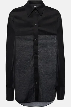 Totême Oversized cotton-blend shirt