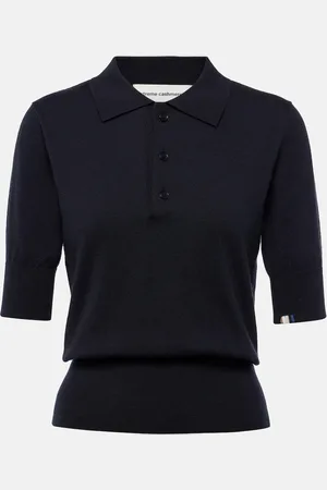 EXTREME CASHMERE NÂ°351 Park cotton and cashmere polo shirt