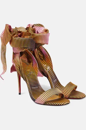 Christian Louboutin Sandale Du DÃ©sert 100 crÃªpe satin sandals