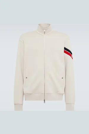 Moncler Cotton-blend zip-up sweater