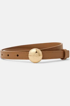Loewe Pebble Anagram leather belt