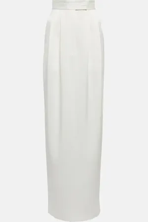 ALEX PERRY Presley crÃªpe satin maxi skirt