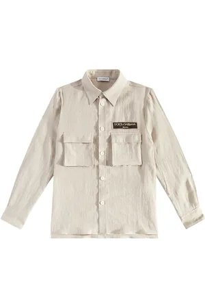 Dolce & Gabbana Logo linen shirt