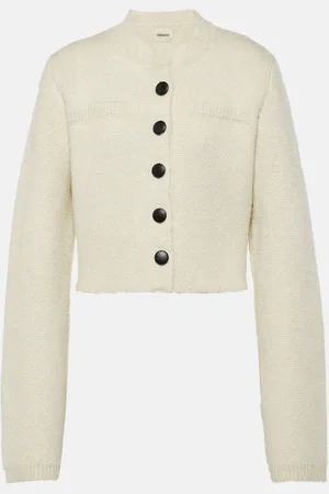 Khaite Ello cropped silk and cashmere jacket