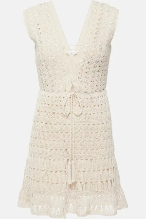 ANNA KOSTUROVA Jennifer crochet cotton minidress
