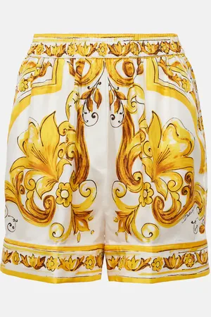 Dolce & Gabbana Majolica silk shorts