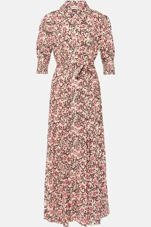 RIXO London Bloom floral shirt dress