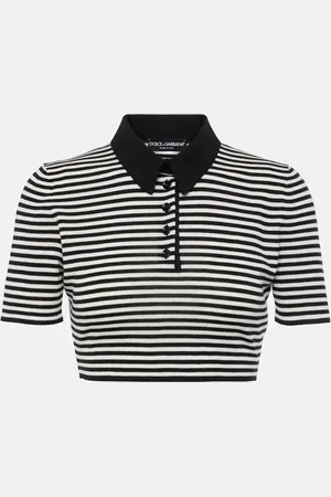 Dolce & Gabbana Cropped wool polo shirt