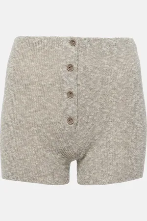 MAGDA BUTRYM Knitted linen and cotton shorts