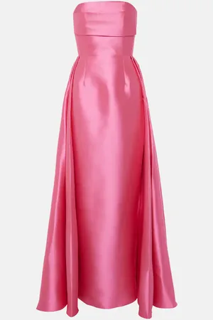 Solace Strapless satin twill gown