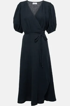 Velvet Dalene linen midi dress