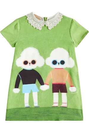 Gucci Twins printed cady dress