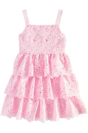 Self-Portrait Floral organza lace dress